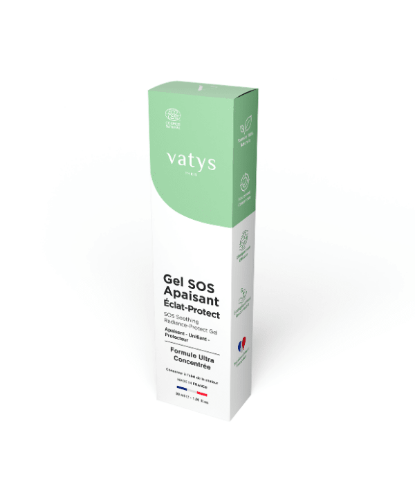 Packaging gel apaisant naturel fabriqué en France - Vatys Paris