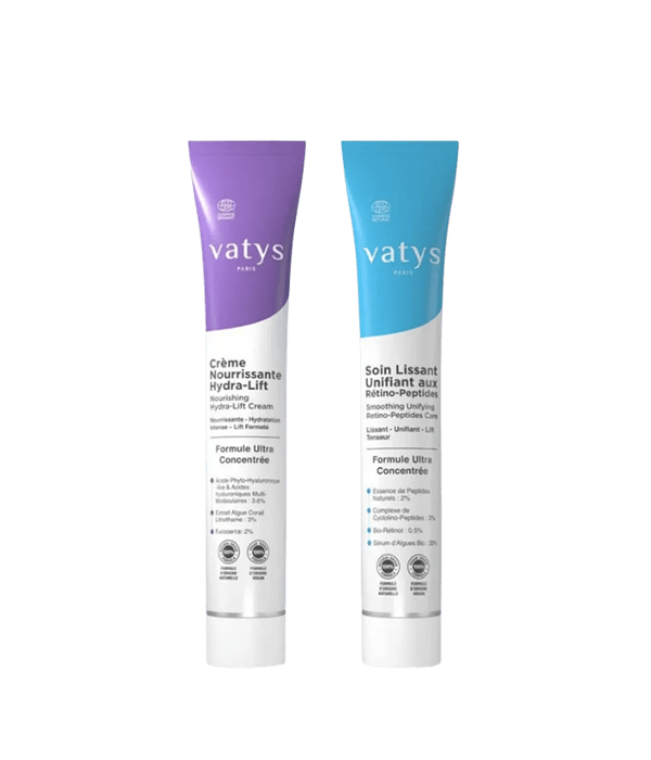 Coffret duo anti-âge lift nutrition naturel peau sensible - Vatys Paris